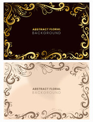 floral abstract art design background