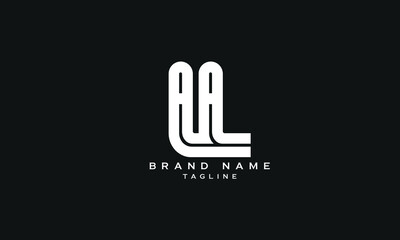 AIL, AAL, Abstract initial monogram letter alphabet logo design