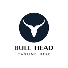 bull head horn icon template