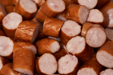 Turkey sausages, diced