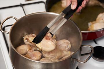 Cooking poultry drumsticks