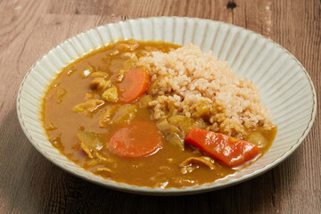 野菜の旨味たっぷりの手作りのポークカレー