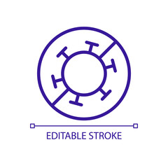 Fighting against covid campaign RGB color icon. Tackling highly infectious virus spread. Preventing dangerous illness. Isolated vector illustration. Simple filled line drawing. Editable stroke