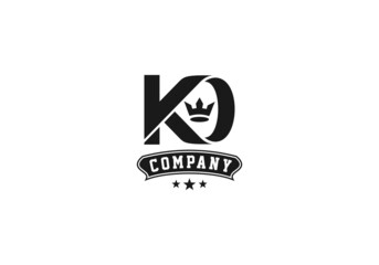 Logo Element Letter K And O King Vector Illustration Template Good For Any Industry