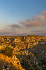 Obraz premium UNESCO site - ancient town of Matera (Sassi di Matera) Basilicata, Southern Italy