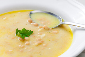 still life of bean soup