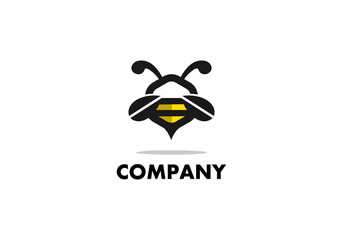 Logo Element Symbol Bee Cute Vector Illustration Template Good For Any Industry
