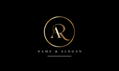 RA, AR, R, A abstract letters logo monogram
