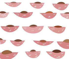 Peach pattern. Exotic tropical pattern. Peach repeat print wallpaper. Juicy food summer design. Vector illustration.