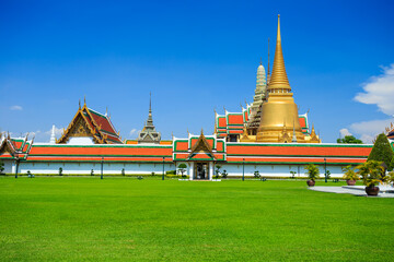 Buddha sculpture Grand palace also calles Wat Phra Kaew Bangkok