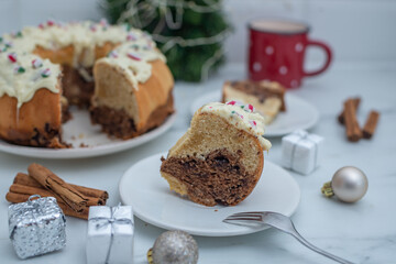 Christmas gingerbread cake