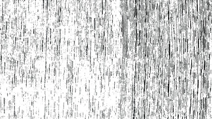 Monochrome texture composed of irregular graphic elements. Distressed uneven grunge background. Abstract vector illustration. Overlay for interesting effect and depth. Isolated on white background.