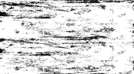 Monochrome texture composed of irregular graphic elements. Distressed uneven grunge background. Abstract vector illustration. Overlay for interesting effect and depth. Isolated on white background.