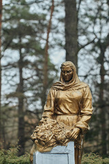 Chelyuskintsev Park Minsk Belarus mother statue to winner soldiers a part of war memorial at Patriot soviet military
