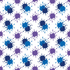 Batik brush seamless and repeat pattern design. Spiral Acrylic Illustration Pattern. Shibori. Tie dye patterns. Orchid Smoke Fashion Abstract - 401.