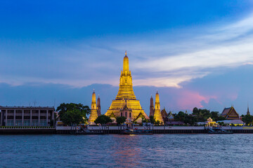 Wat Arun landmark in Bangkok City Thailand