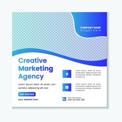 Creative Modern And Professional Corporate Business Social Media Post Template Design.