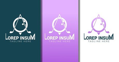 Golf logo design vector illustration