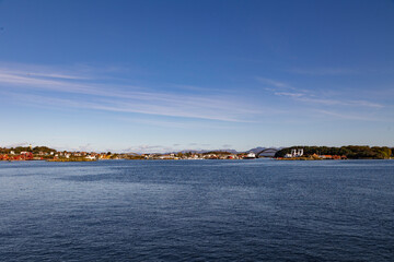 view of the port in the city