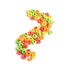 multicolored breakfast cereals