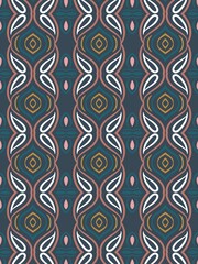 Ethnic Tribal Argyle Seamless Pattern. Abstract Mosaic Geometric Diamond Shapes Colorful Background. Traditional Boho Ikat Ornament. Digital art illustration