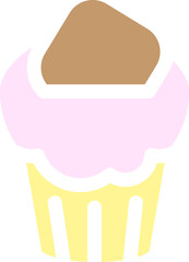 Bakery and cake icon. Candy, sweet food symbol