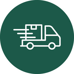 delivery truck Vector icon which is suitable for commercial work

