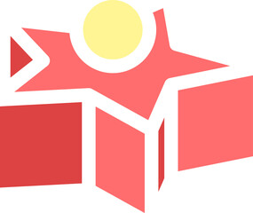 Bakery and cake icon. Candy, sweet food symbol