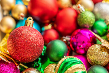 Christmas ball baubles ornament new year background