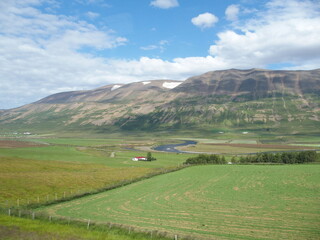 Magnificent icelandic landscape near Akureyri