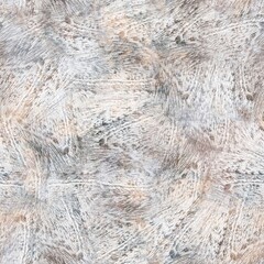 Seamless neutral and white grungy classic abstract surface pattern design for print. High quality illustration. Monochrome earth colored design with white pattern design overlay. Repeat graphic swatch