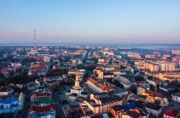 Aerial view on Ivano-Frankivsk-Frankivsk