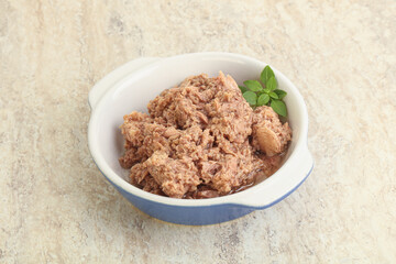 Canned tuna fish for salad