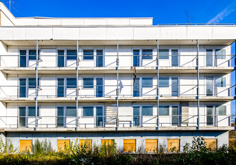 typical old plattenbau in austria