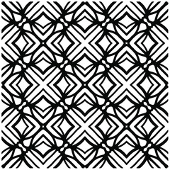 
Seamless vector pattern in geometric ornamental style. Black  pattern.Design element for prints, backgrounds, template, web pages and textile pattern. Geometric art.