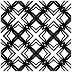 Fototapeta premium Seamless vector pattern in geometric ornamental style. Black pattern.Design element for prints, backgrounds, template, web pages and textile pattern. Geometric art.