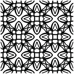 
Seamless vector pattern in geometric ornamental style. Black  pattern.Design element for prints, backgrounds, template, web pages and textile pattern. Geometric art.