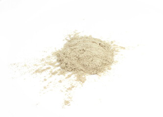 Ashwagandha pile isolated on white