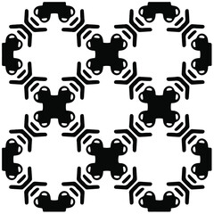 Seamless vector pattern in geometric ornamental style. Black  pattern.Design element for prints, backgrounds, template, web pages and textile pattern. Geometric art