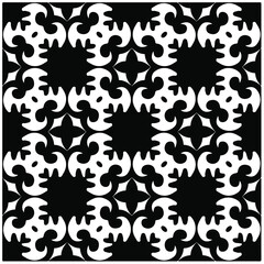 Seamless vector pattern in geometric ornamental style. Black  pattern.Design element for prints, backgrounds, template, web pages and textile pattern. Geometric art