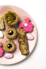 Candy for baby party with candies and cakes