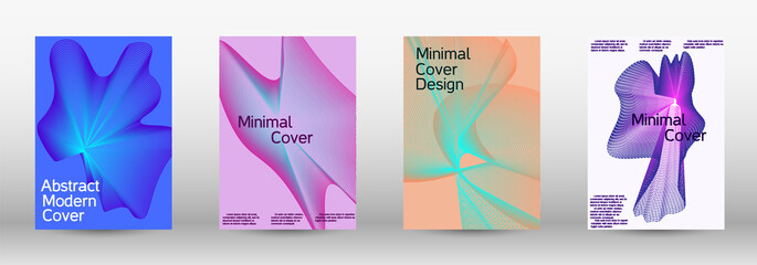 Modern abstract background. Modern design template. A set of modern abstract covers