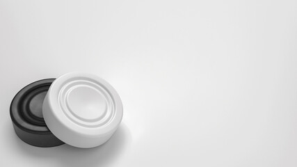 Black and white checkers - competition, game sports match. Advertising poster for children's checkers club. 3d render illustration 