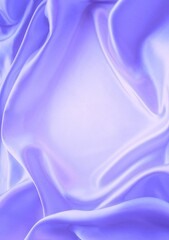 Light lilac satin material with beautiful pleats. Satin, silk or organza create a beautiful drapery. Fashionable design.