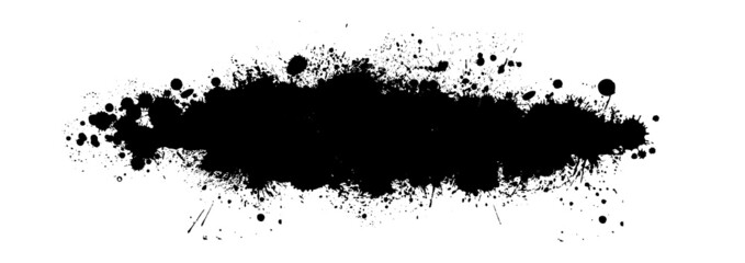 Paint stains black blotch background. Grunge Design Element. Brush Strokes. Vector illustration