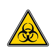 radiation hazard sign, vector illustration 