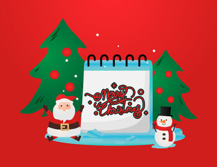 Banner template design christmas holiday