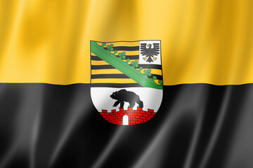 Saxony Anhalt state flag, Germany © daboost