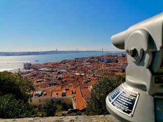 Aussicht auf Lissabon von dem Castelo