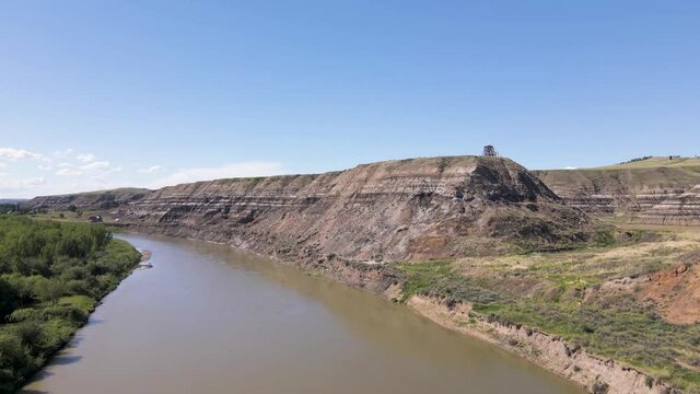 River in the Badlands Alberta Canada